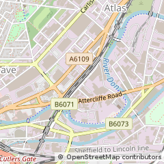 Map of Sheffield