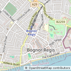 Map of Bognor Regis, West Sussex