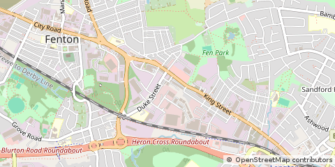 Map of Stoke on Trent