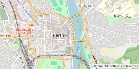 Map of Perth, Perthshire