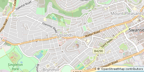Map of Swansea