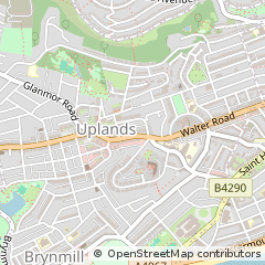 Map of Swansea