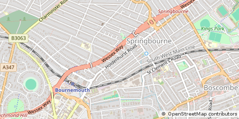 Map of Bournemouth