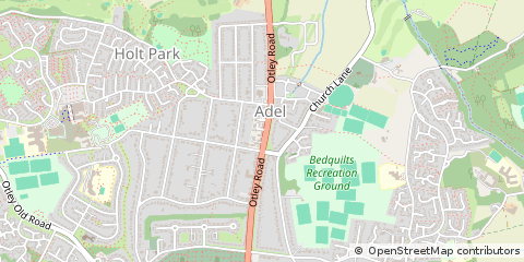 Map of Leeds, West Yorkshire