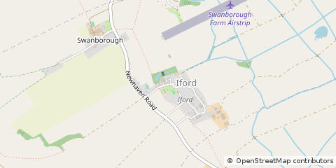 Map of Lewes, East Sussex