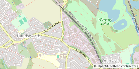 Map of Sheffield