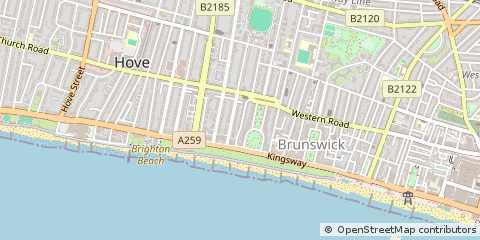 Map of East Sussex, Croydon
