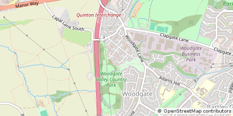 Map of Birmingham, West Midlands