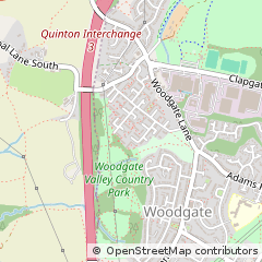 Map of Birmingham, West Midlands
