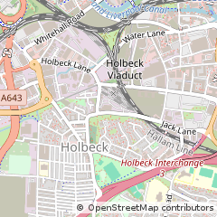 Map of Leeds, West Yorkshire
