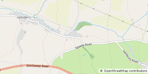 Map of Bridport, Dorset