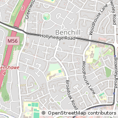 Map of Benchill Wythenshawe