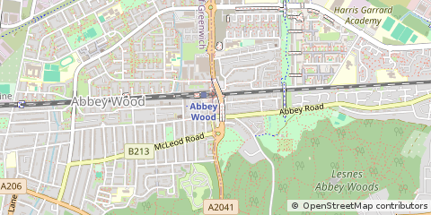 Map of Abbey Wood, London
