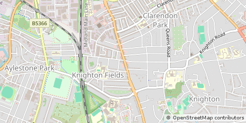 Map of Leicester