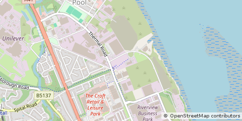 Map of Bromborough, Wirral