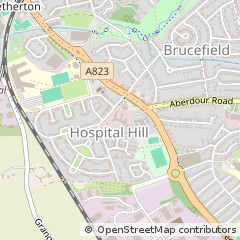 Map of Dunfermline, Fife