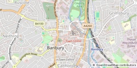 Map of Banbury
