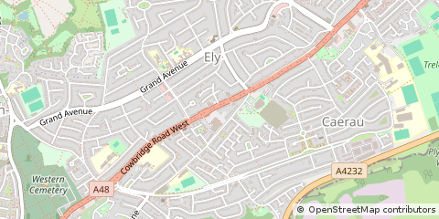 Map of Cardiff
