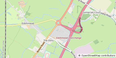 Map of Highbridge, Somerset