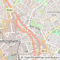 Map of Nottingham, Nottinghamshire