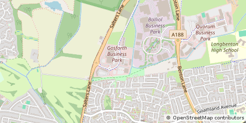 Map of Newcastle Upon Tyne