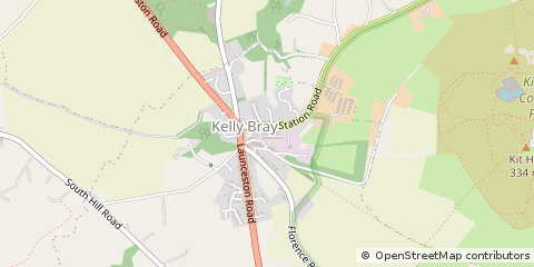 Map of Callington, Cornwall