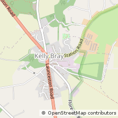 Map of Callington, Cornwall