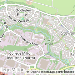 Map of East Kilbride, Glagow