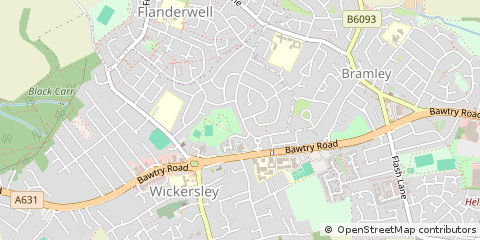 Map of Rotherham