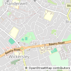 Map of Rotherham
