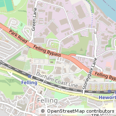 Map of Gateshead