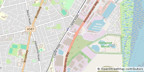 Map of Fleetwood, Lancashire