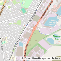 Map of Fleetwood, Lancashire