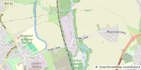 Map of Barnsley, South Yorkshire