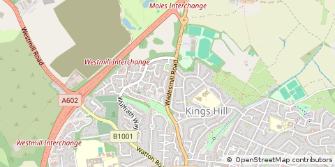 Map of Ware, Hertfordshire