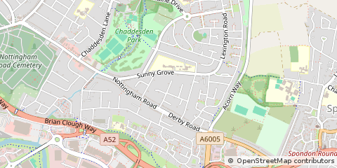 Map of Derby, Derbyshire