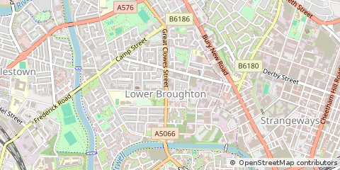 Map of Salford