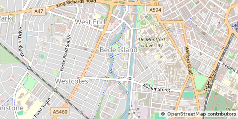 Map of Leicester