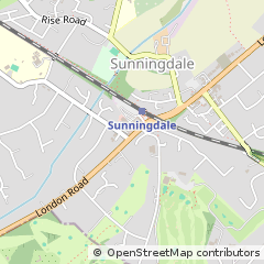 Map of Sunningdale, Berkshire