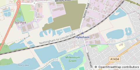 Map of Lincoln, Lincs