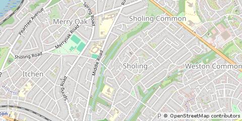 Map of Southampton, Hampshire