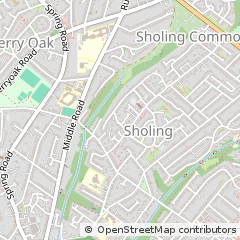 Map of Southampton, Hampshire