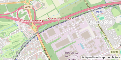 Map of Livingston, West Lothian