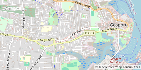 Map of Gosport, Hampshire