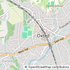 Map of Oxted, Surrey