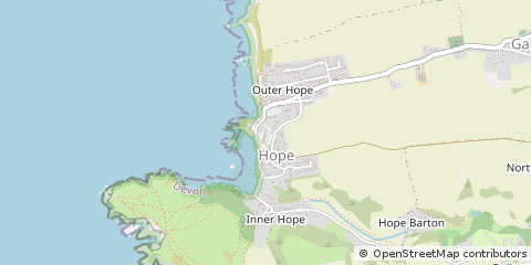 Map of Kingsbridge, South Devon