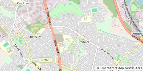 Map of Newcastle, Staffordshire
