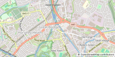 Map of Tipton, West Midlands