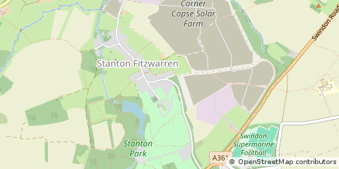 Map of Swindon, Wiltshire