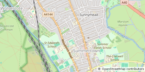 Map of Oxford, Oxon